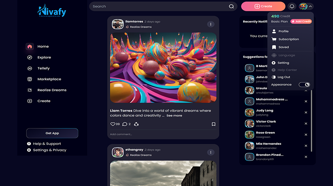 Nivafy Home Page